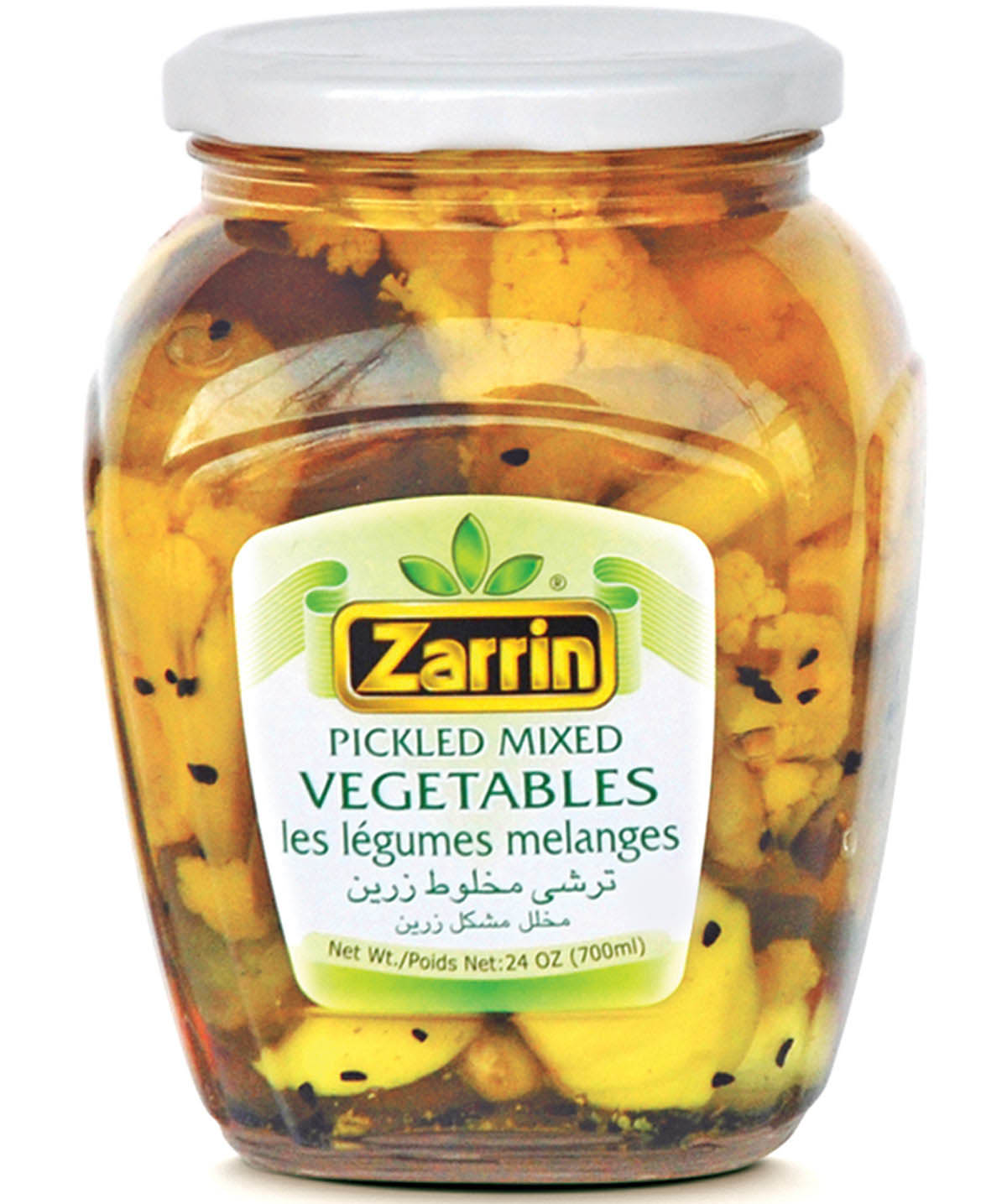 Zarrin Pickled Mixed Vegetables In Glass Jar Zarrin Pickled Mixed Vegetables In Glass Jar