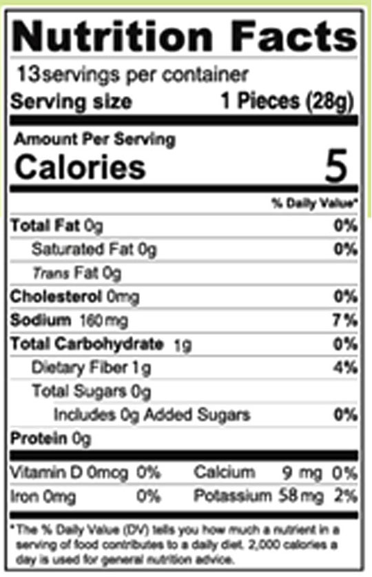Zarrin Pickled Mixed Vegetables In Glass Jar Nutrition Facts Zarrin Pickled Mixed Vegetables In Glass Jar Nutrition Facts
